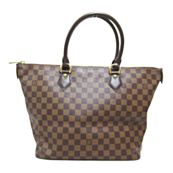 LOUIS VUITTON Saleya MM Tote Hand Bag N51182 Damier canvas Brown Ebene Used LV
