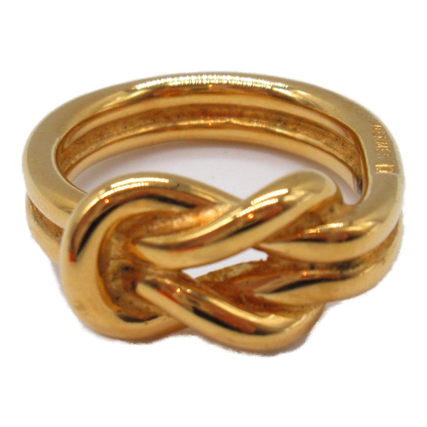HERMES Scalf ring holder knot Gold Plated Used