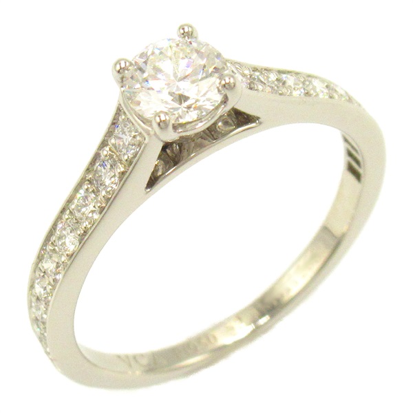 Van Cleef & Arpels Romance Solitaire Ring Diamond Pt950Platinum Used US size 6