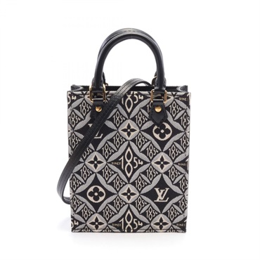 LOUIS VUITTON Petite Sac Plat SINCE1854 Hand bag M80484 Monogram Jacquard Noir