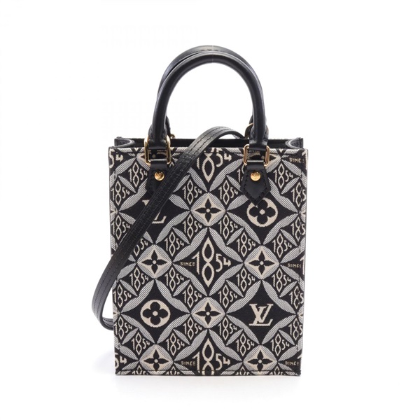 LOUIS VUITTON Petite Sac Plat SINCE1854 Hand bag M80484 Monogram Jacquard Noir