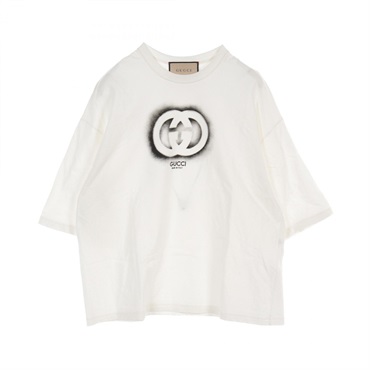GUCCI T-shirt cotton White Used mens #S