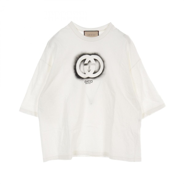 GUCCI T-shirt cotton White Used mens #S