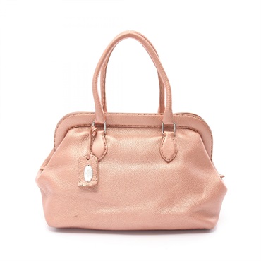 FENDI Selleria Doctor's Bag Hand 8BN076 leather Pink Used Women