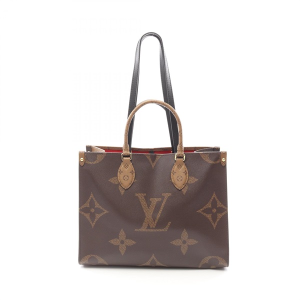 LOUIS VUITTON On the Go MM Shoulder Tote Bag M45321 Monogram Giant Reverse Used