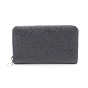 BVLGARI Bulgari Bulgari Man Zippy Around long wallet 36933 leather Black Used