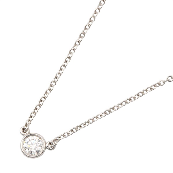 TIFFANY＆CO By the Yard Necklace Diamond Pendant Pt950 Platinum used women
