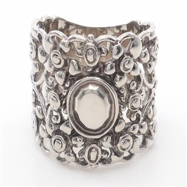 GUCCI Ring - Stainless Steel - Silver(Color) - Used - Size 9