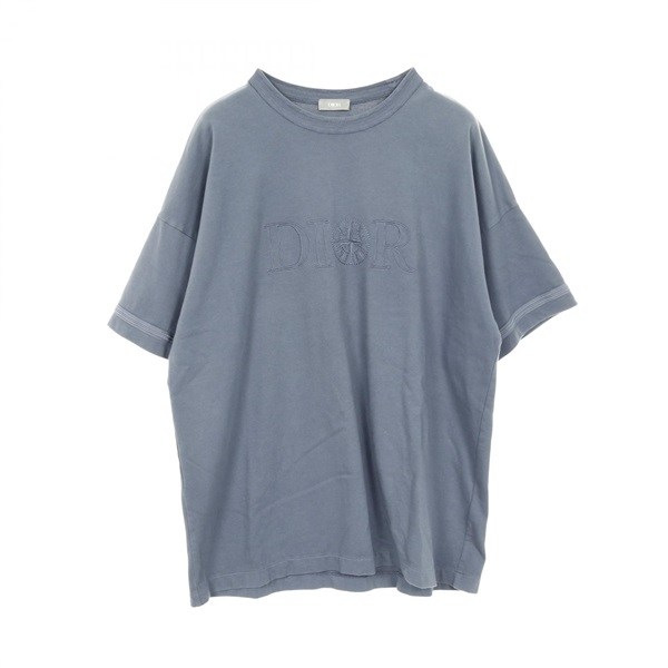 Christian Dior × STONE ISLAND T-shirt Cotton Blue Size L Used Mens
