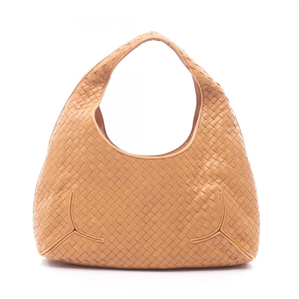 BOTTEGA VENETA Intrecciato Shoulder Hand Bag 215441 leather Brown Used Women