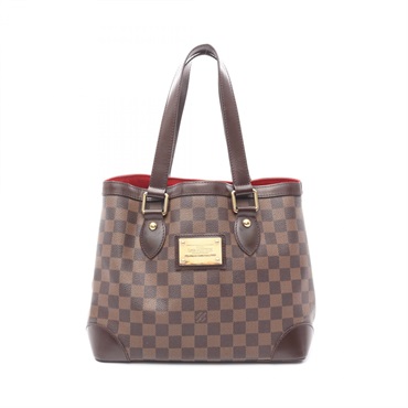 LOUIS VUITTON Hampstead PM Shoulder Tote Bag N51205 Damier Canvas Ebene Used LV