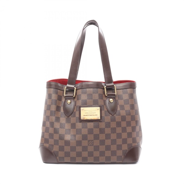 LOUIS VUITTON Hampstead PM Shoulder Tote Bag N51205 Damier Canvas Ebene Used LV