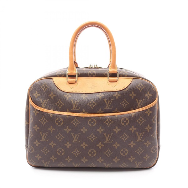 LOUIS VUITTON Deauville Bowling Vanity Handbag M47270 Monogram Canvas Used LV