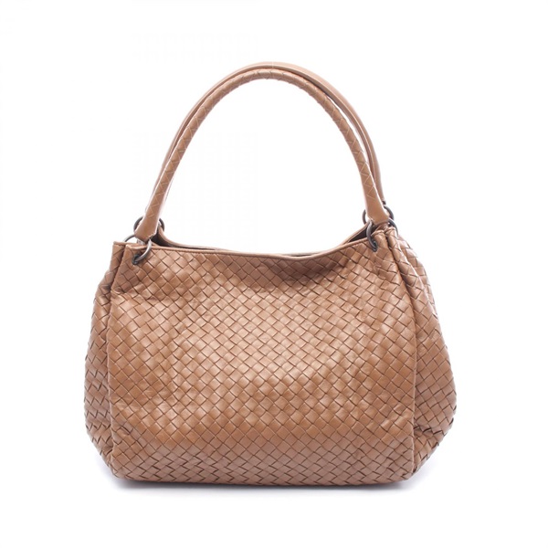 BOTTEGA VENETA Intrecciato Shoulder Tote Bag 222322 leather Brown Used Women