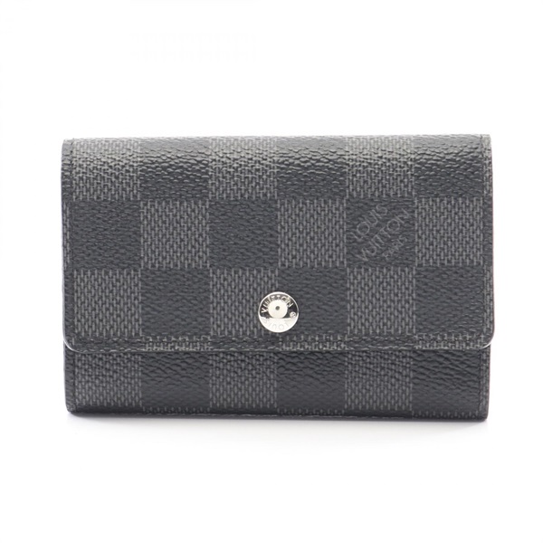 LOUIS VUITTON Multicles 6 key holder case N62662 Damier Graphite Black Used mens