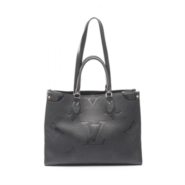 LOUIS VUITTON On the Go MM shoulder Tote Bag M45595 Monogram empreinte Noir used