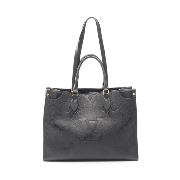 LOUIS VUITTON On the Go MM shoulder Tote Bag M45595 Monogram empreinte Noir used