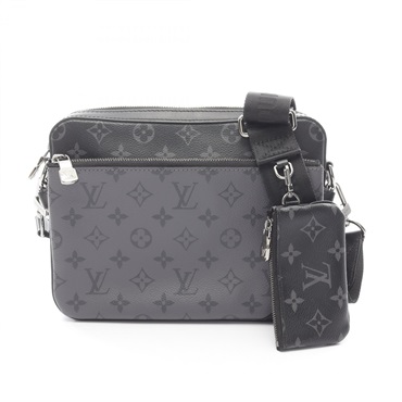 LOUIS VUITTON Trio Messenger Shoulder Bag M69443 Monogram eclipse reverse Used
