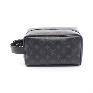 LOUIS VUITTON Locker Dopp Kit Business clutch bag M83113 Monogram eclipse Used