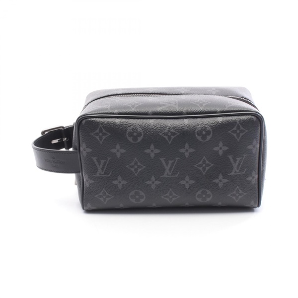 LOUIS VUITTON Locker Dopp Kit Business clutch bag M83113 Monogram eclipse Used