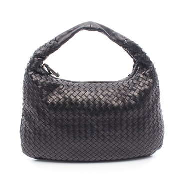 BOTTEGA VENETA Veneta Intrecciato Shoulder Bag leather Brown Used Women