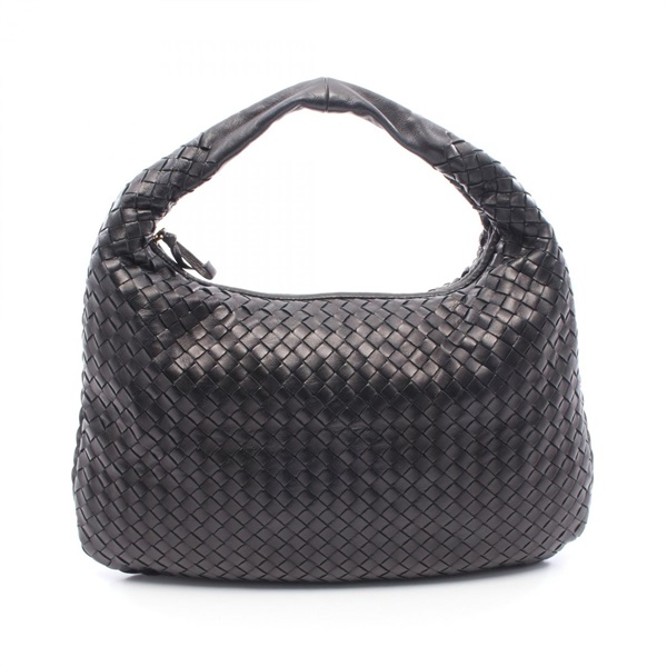 BOTTEGA VENETA Veneta Intrecciato Shoulder Bag leather Brown Used Women