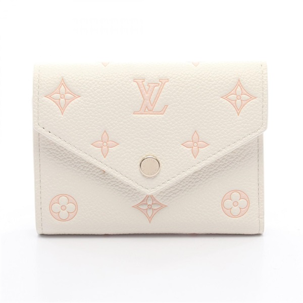 LOUIS VUITTON Portefeuille Victorine wallet M28299 Monogram empreinte White used