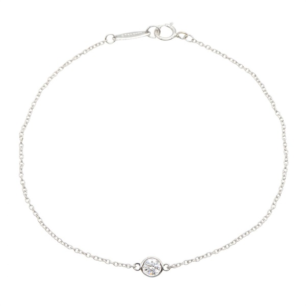 TIFFANY＆CO By the Yard Bracelet Pt950 Platinum Diamond Used Women