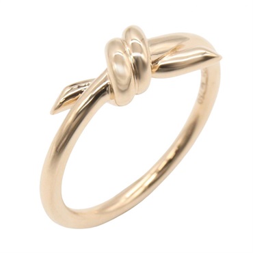 TIFFANY＆CO Knot Ring 18KPG Pink Rose Gold Used women US size 5.75