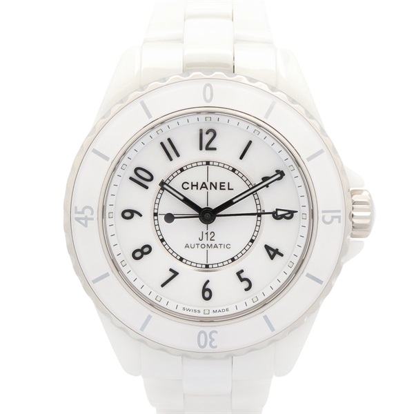 CHANEL J12 Wrist Watch H5699 Automatic winding ceramic White Used Women Coco CC