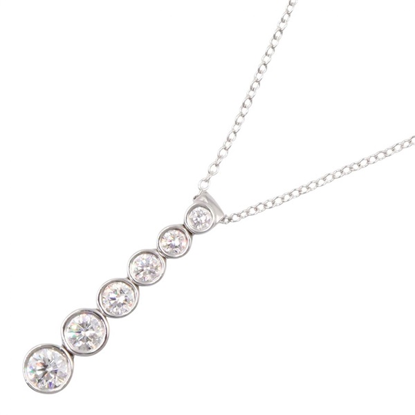 TIFFANY＆CO Jazz Graduated Drop Diamond Necklace Pt950 Platinum Used women