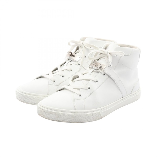 HERMES Daydream Sneakers Shoes #45 leather White Used Women