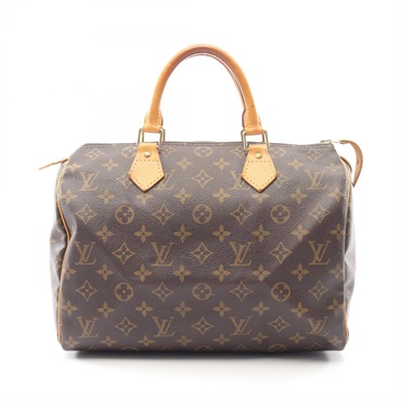LOUIS VUITTON Speedy 30 Handbag M41526 Monogram canvas leather Brown Used Women