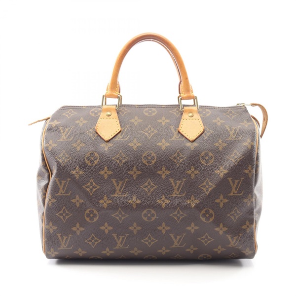 LOUIS VUITTON Speedy 30 Handbag M41526 Monogram canvas leather Brown Used Women