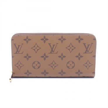 LOUIS VUITTON Zippy wallet M82444 Monogram Reverse canvas Brown Used Women LV