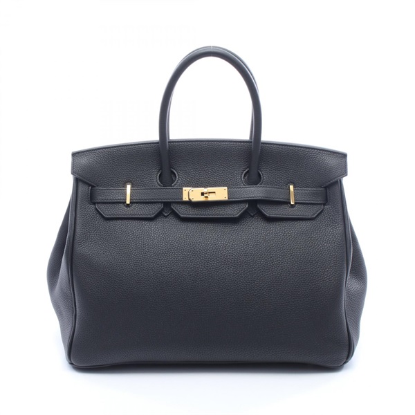 HERMES Birkin 35 Handbag C Togo leather Black Used Women GHW