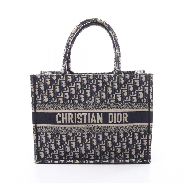 Christian Dior BOOK TOTE Medium Oblique Embroidery Handbag M1296ZRIW_M828 canvas