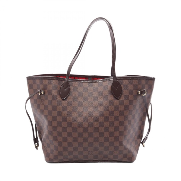 LOUIS VUITTON Neverfull MM Tote shoulder Bag N51105 Damier leather Ebene Used