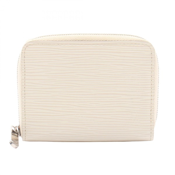 LOUIS VUITTON zip around compact wallet coin purse M6015J Epi Ivoire Used Women