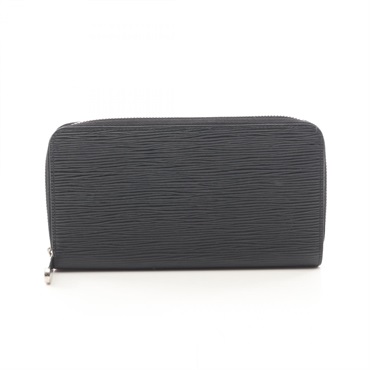 LOUIS VUITTON Zippy Around long Wallet Purse M61857 Epi leather Black Used mens