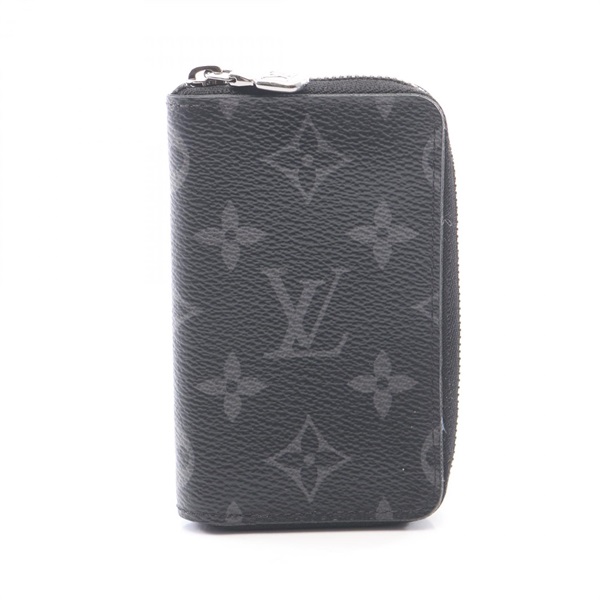 LOUIS VUITTON Zippy Coin Purse Case Vertical M81662 Monogram eclipse canavs Used
