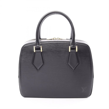 LOUIS VUITTON Sablon Zippered Handbag M52042 Epi leather Black Used Women LV