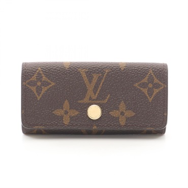 LOUIS VUITTON Multicles 4 key holder case M28301 Monogram citrus brown Used