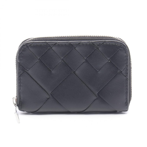 BOTTEGA VENETA Intrecciato Zip Coin Purse / Case 620348 Leather Used Women