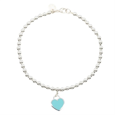TIFFANY＆CO Return to Blue Heart Tag Bracelet Silver 925 Used Women
