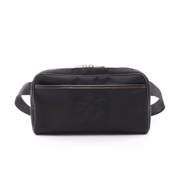 LOUIS VUITTON Acrobat Waist Belt Bag M93620 Damier Jean leather Nylon canvas LV