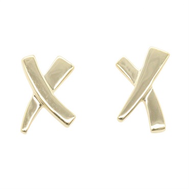 TIFFANY＆CO Kiss Pierce earrings 18KYG Yellow Gold Used women