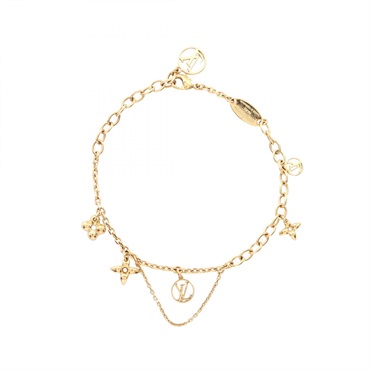 LOUIS VUITTON Blooming Brasserie Bracelet M64858 Stainless Steel Used Women LV