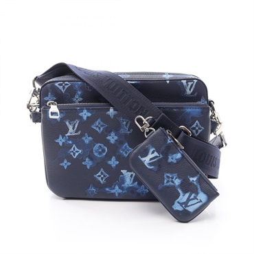 LOUIS VUITTON Trio Messenger Shoulder Bag M57840 Monogram Watercolor leather