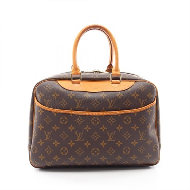 LOUIS VUITTON Deauville Bowling Vanity Handbag M47270 Monogram leather Brown